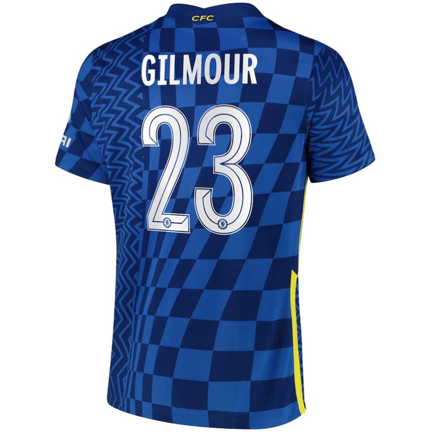 2021/22 Chelsea Cup Home Kit Soccer Jersey with Gilmour 23 printing